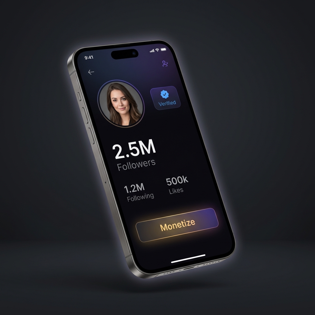 Creator Profile App Screen